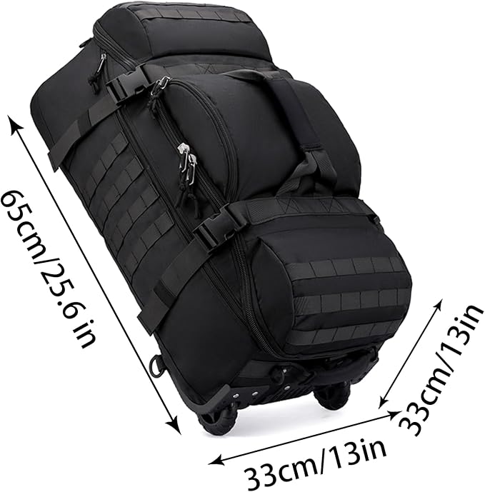 80L Travel Duffel Backpack | Foldable Convertible Holdall with Hidden Straps CP7286