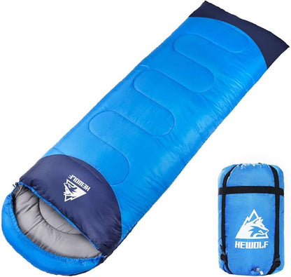 4-Season Adults Envelope Camping Sleeping Bag – Compact & Lightweight DYLF61327