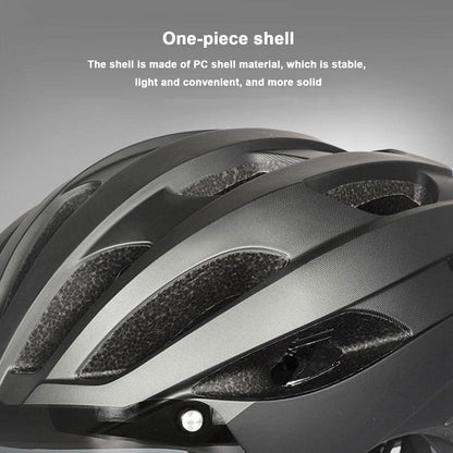 Ecotrek Adult Bicycle Helmet – Adjustable Cycling Helmet with Removable Goggles HT53107