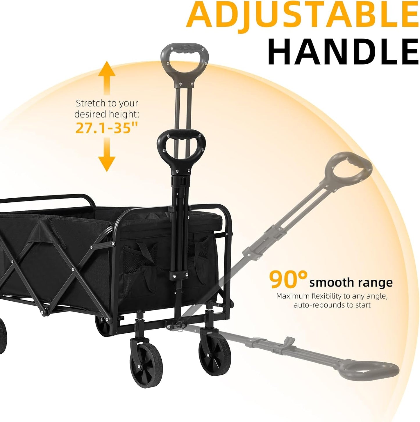 Foldable Wagon, Beach Cart Trolley