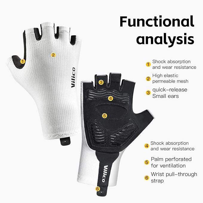 Professional Cycling Gloves – Breathable, Cushioned & Non-Slip for Cycling TJ23615