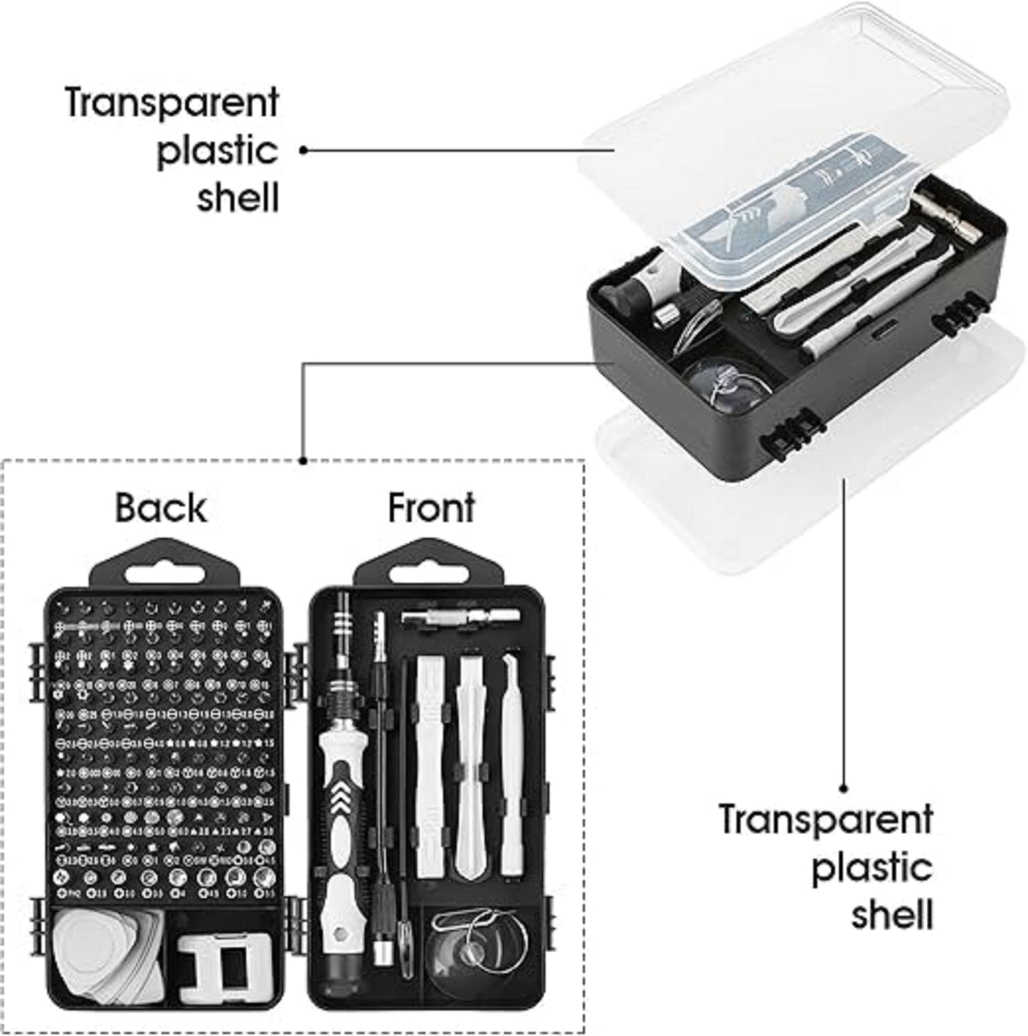 Magnetic Precision Screwdriver Set – 115 in 1  Multi Tool Kit for Electronics & DIY Repair DFWJ5013