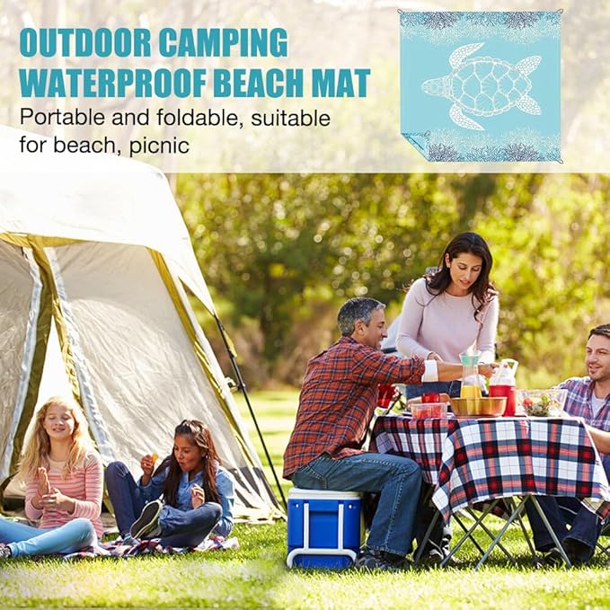 Sandproof Beach Mat – 200 × 200 cm