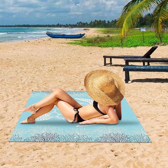 Sandproof Beach Mat – 200 × 200 cm