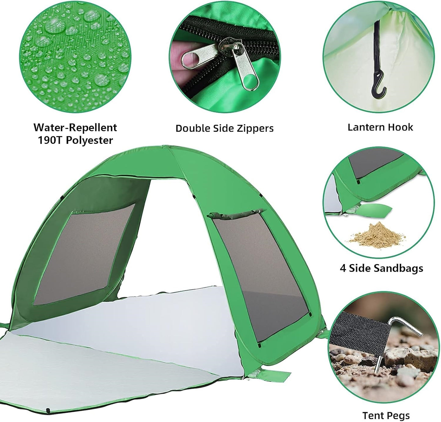 Pop Up Beach Tent – Instant Setup, UV Protection & Portable