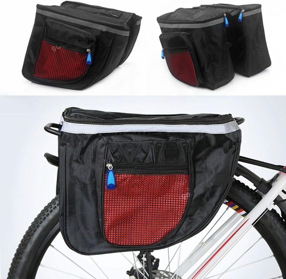 ECOTREK 25L Waterproof Bike Pannier Bag – Rear Rack Cycling Saddle Bag JS16002