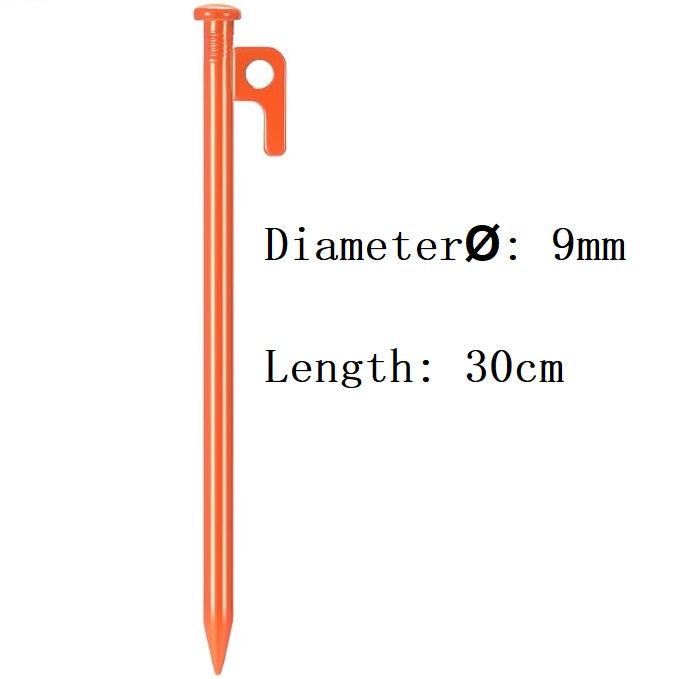 Heavy Duty Steel Tent Stakes – 30cm Metal Tent Pegs