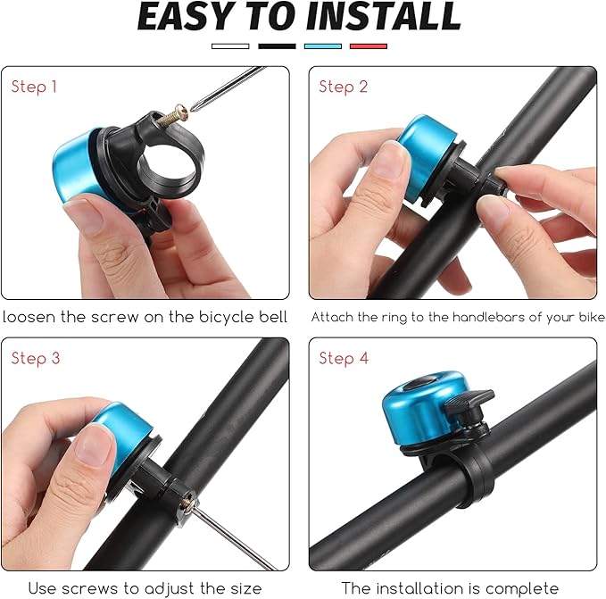 Aluminium Alloy Bicycle Bell – Loud & Clear 75dB Bike Horn CC4271