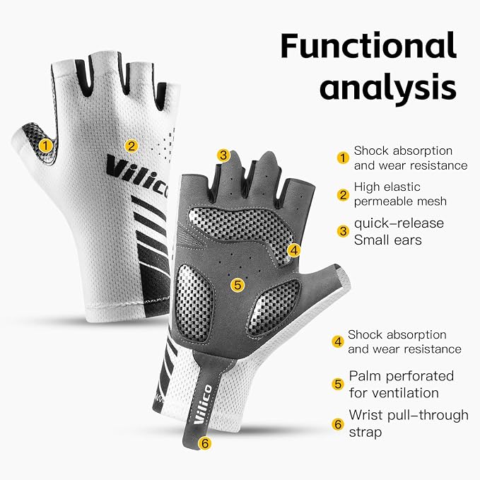 Cycling Gloves for Road Bike and Mountain Bike – Non-Slip TJ2355