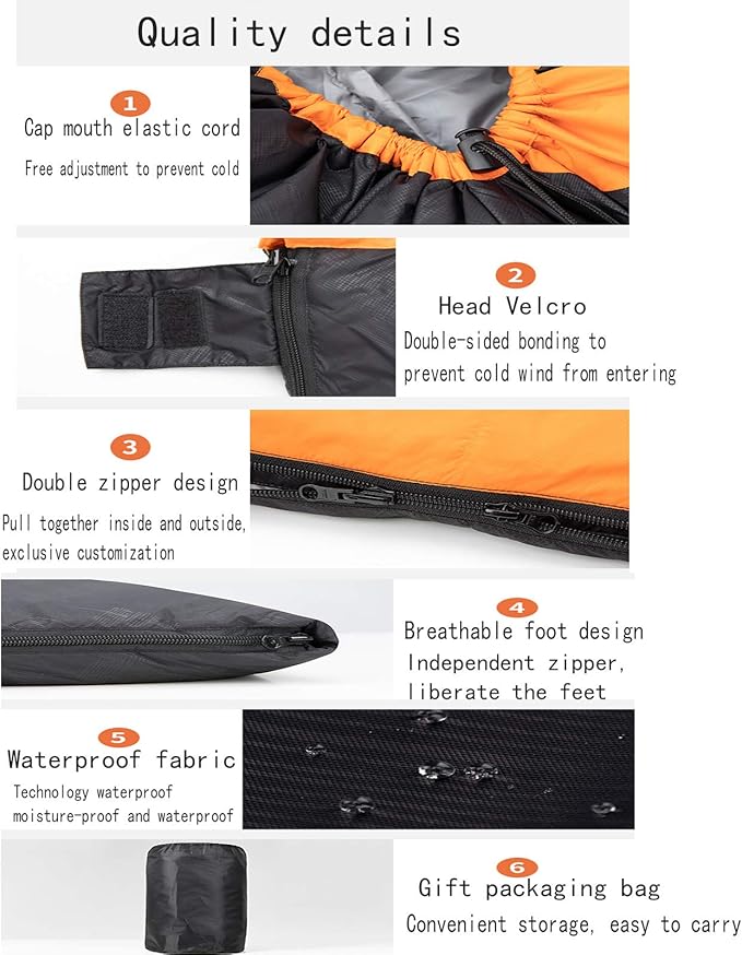 Outdoor Single Duck Down Sleeping Bag