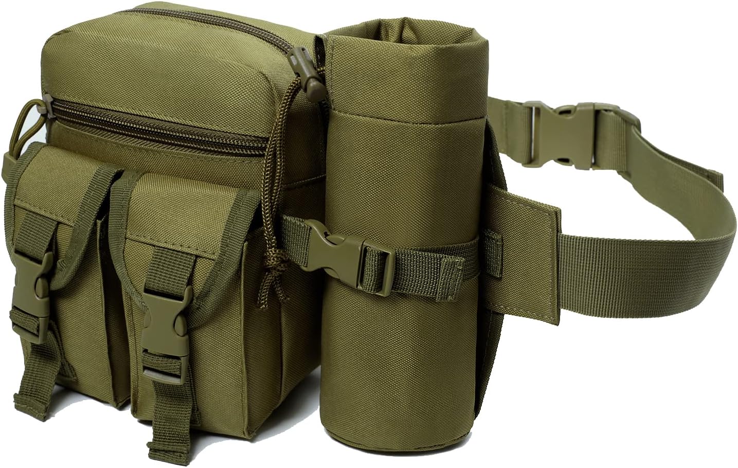 Waterproof Waist Bag with Removable Bottle Pouch - Multi-Pocket Outdoor Sports BL7013