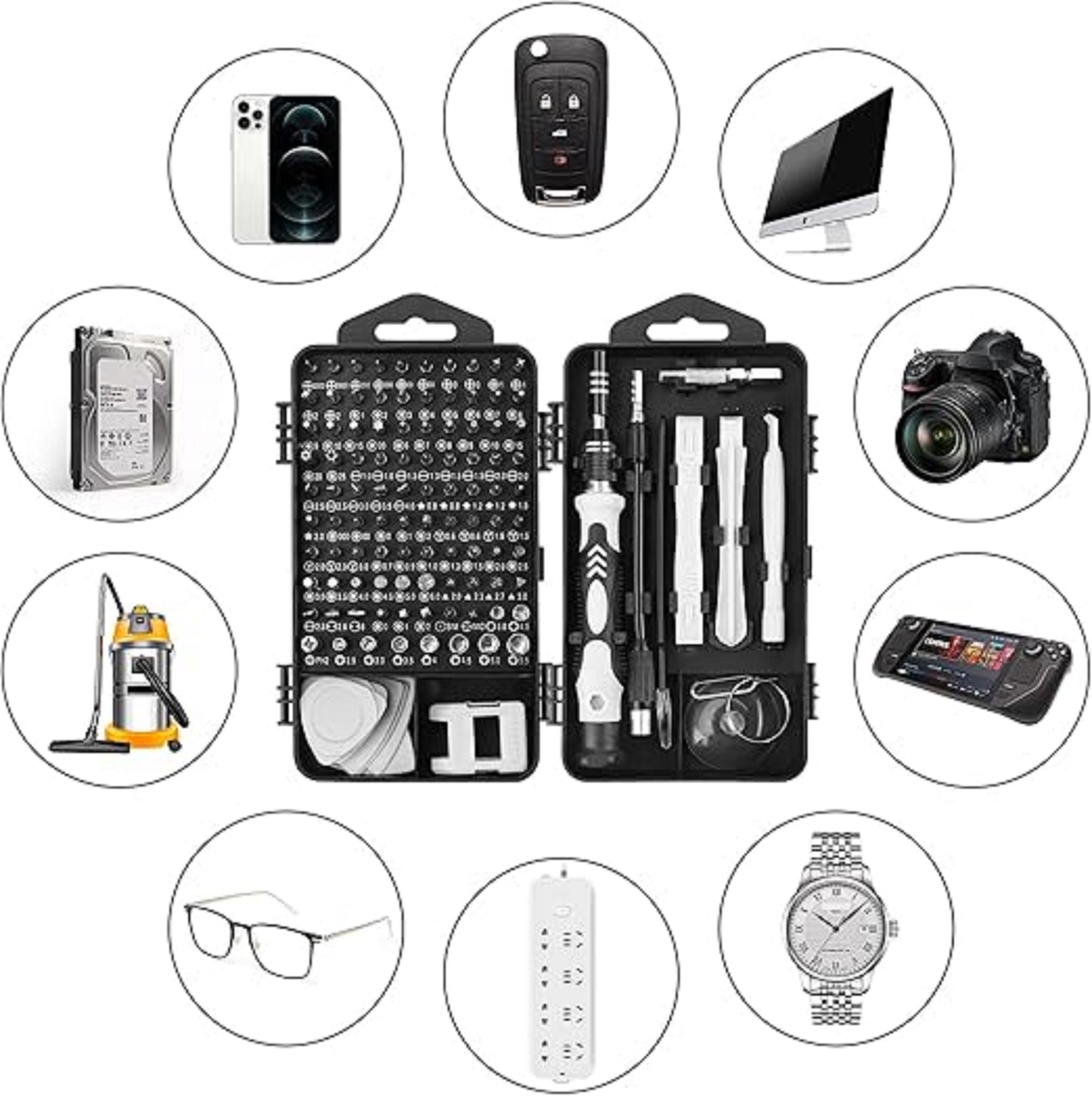 Magnetic Precision Screwdriver Set – 115 in 1  Multi Tool Kit for Electronics & DIY Repair DFWJ5013