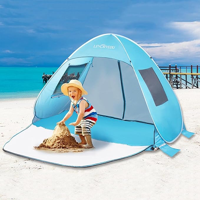 Pop-Up Beach Tent Sun Shelter – Easy Setup & Portable