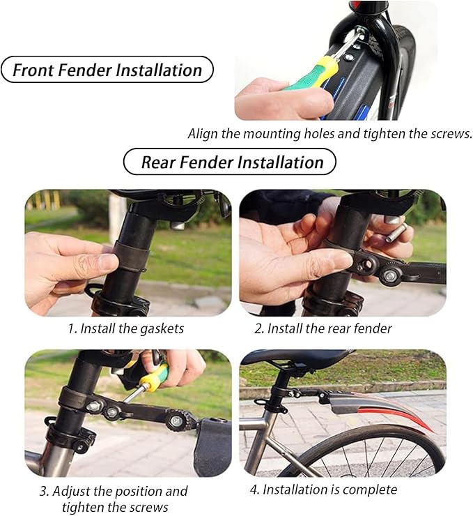 Mountain Bike Mudguard Set Front & Rear Fenders CC62502