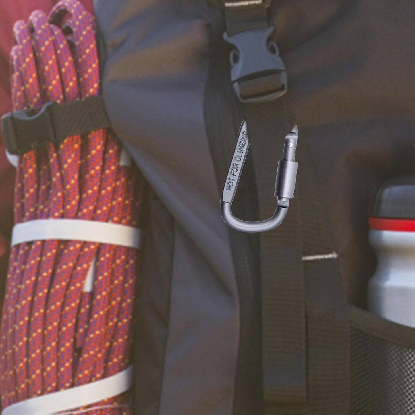 Heavy Duty D-Shaped Aluminium Carabiner Hooks