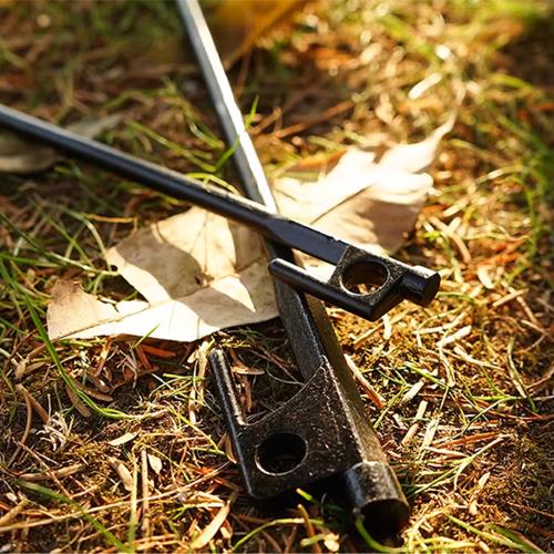 ECOTREK Heavy Duty Tent Pegs – 40cm Steel Camping Stakes for Hard Ground, Beach & Grass JP120512
