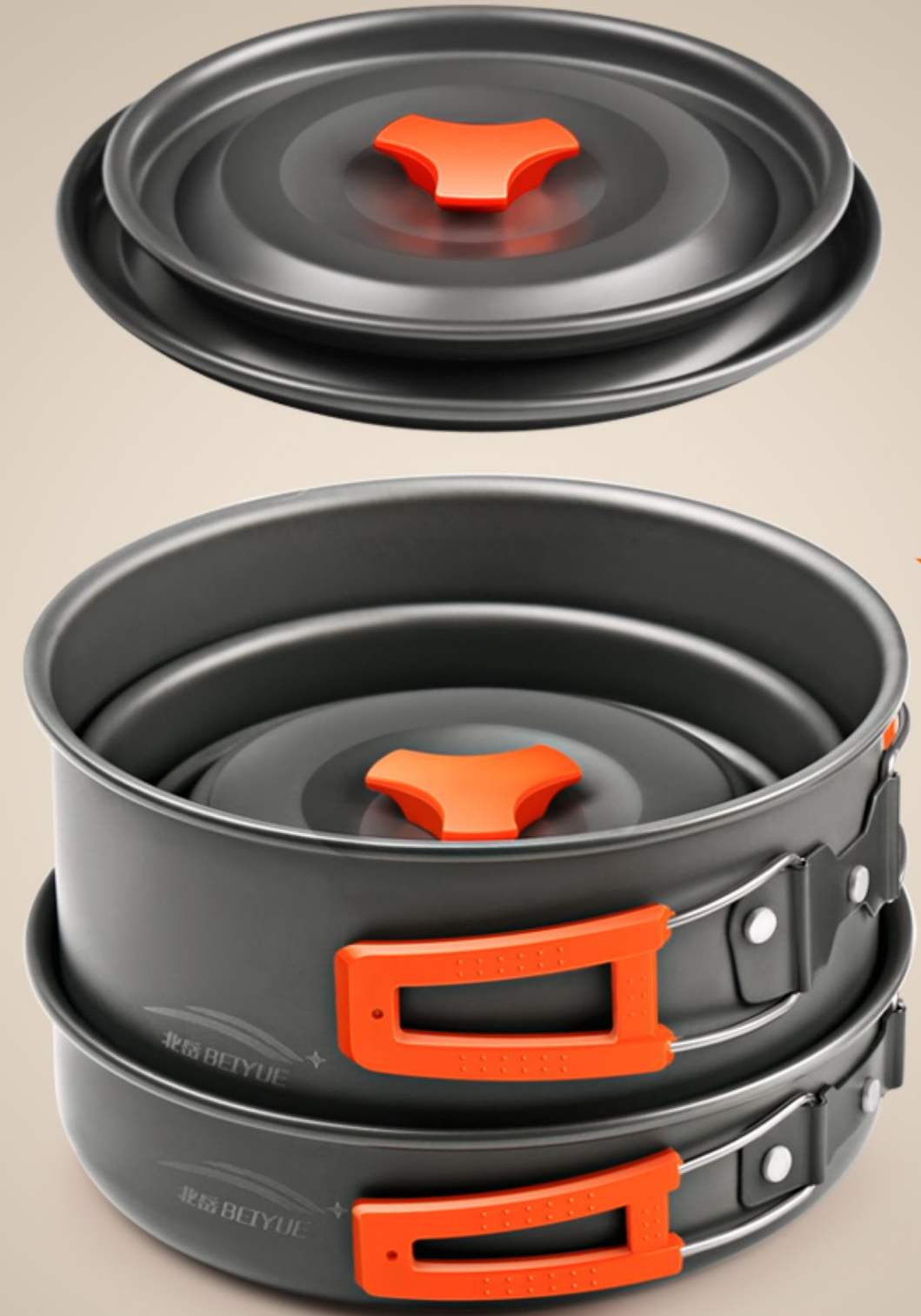 Outdoor Large Cookware Set – Camping Cookware Ideal for 4–5 People