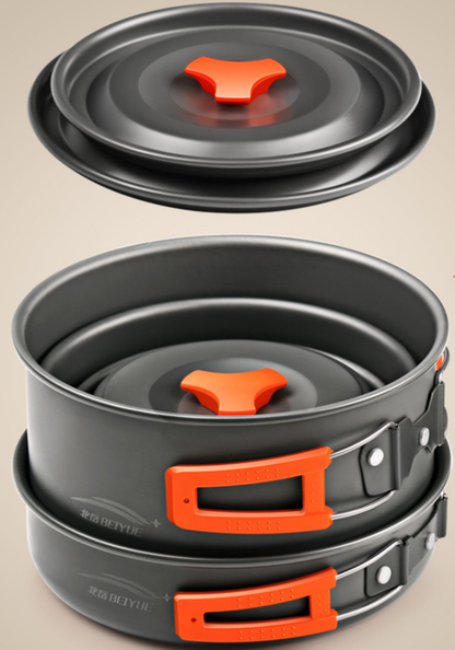 Outdoor Large Cookware Set – Camping Cookware Ideal for 4–5 People BY30122