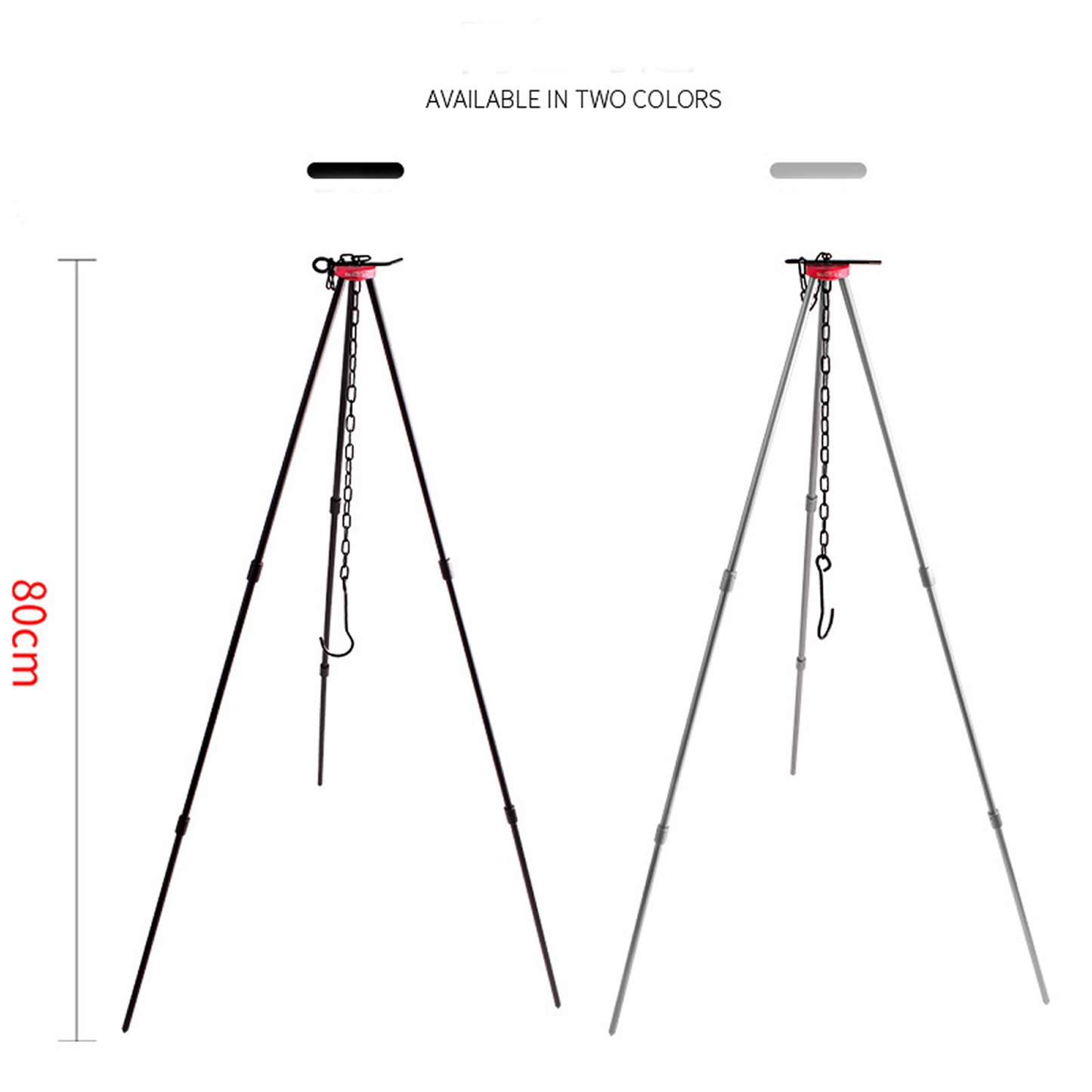 Portable Camping Bonfire Tripod Frame – Adjustable Hanging Chain | Aluminium Alloy HS23711