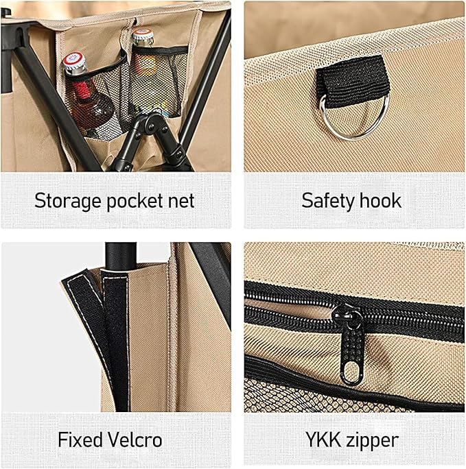 Heavy Duty Collapsible Trolley,Wagon Cart – Extra Large 260L, All-Terrain Wheels