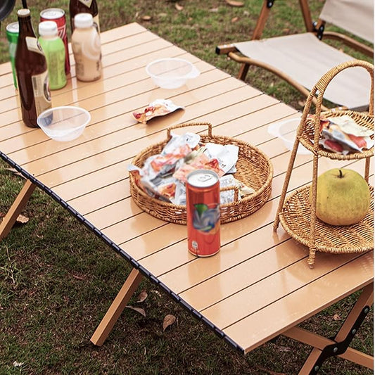 Portable Outdoor Folding Table – Egg Roll Style, 120cm