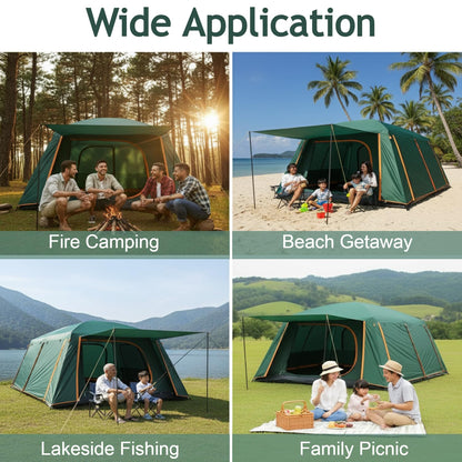 ECOTREK Double-Layer Family Camping Tent – 3 Sizes LCF91228