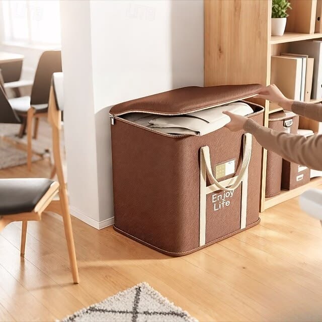 Extra Large Foldable Zipper Storage Bag – Wardrobe Organiser & Moving Box YN01605