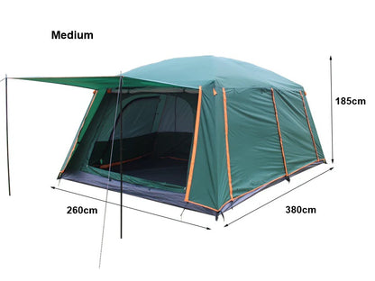 ECOTREK Double-Layer Family Camping Tent – 3 Sizes LCF91228