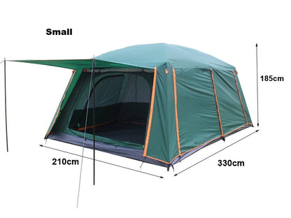ECOTREK Double-Layer Family Camping Tent – 3 Sizes LCF91228