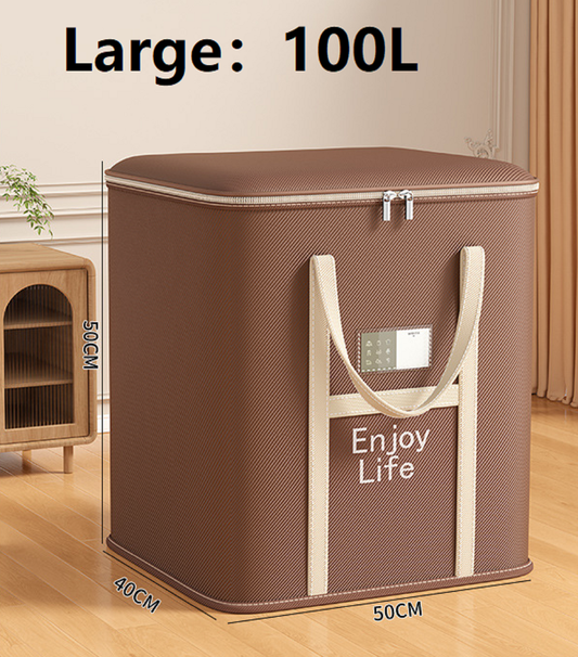 Extra Large Foldable Zipper Storage Bag – Wardrobe Organiser & Moving Box YN01605