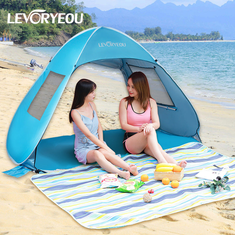 Pop-Up Beach Tent Sun Shelter – Easy Setup & Portable
