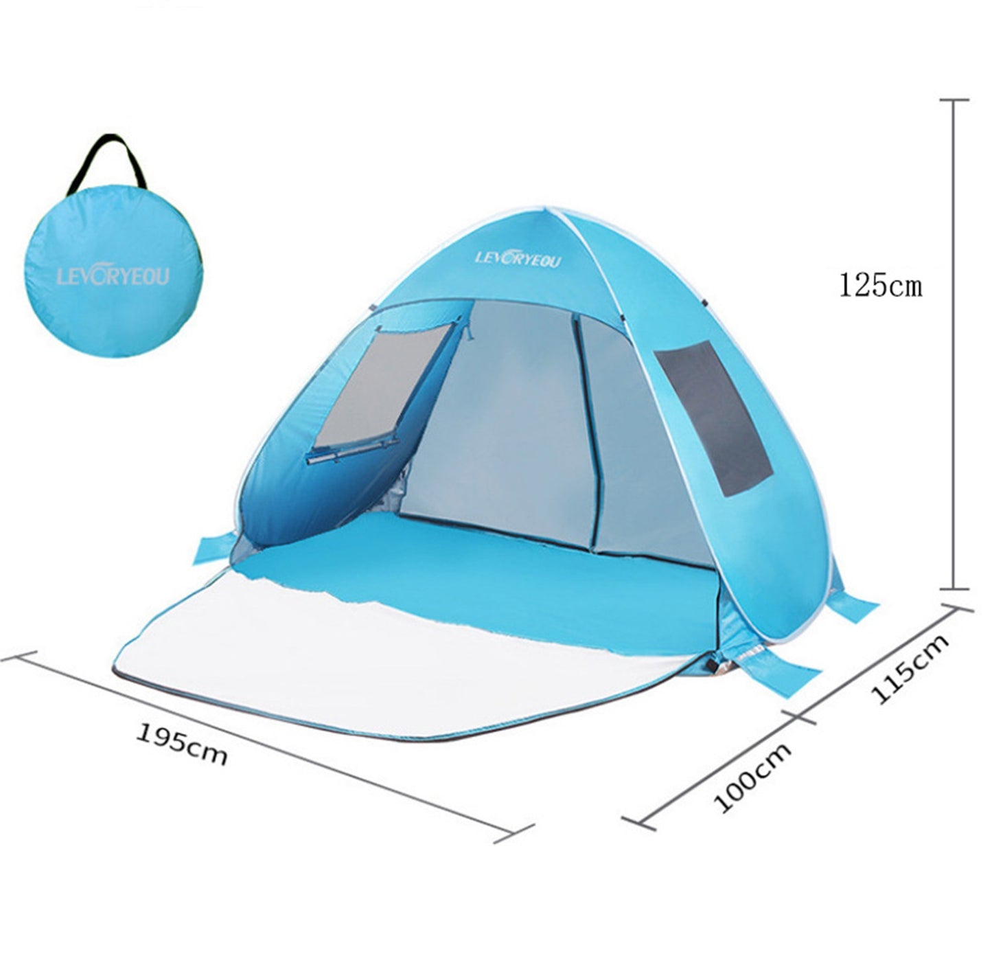 Pop-Up Beach Tent Sun Shelter – Easy Setup & Portable