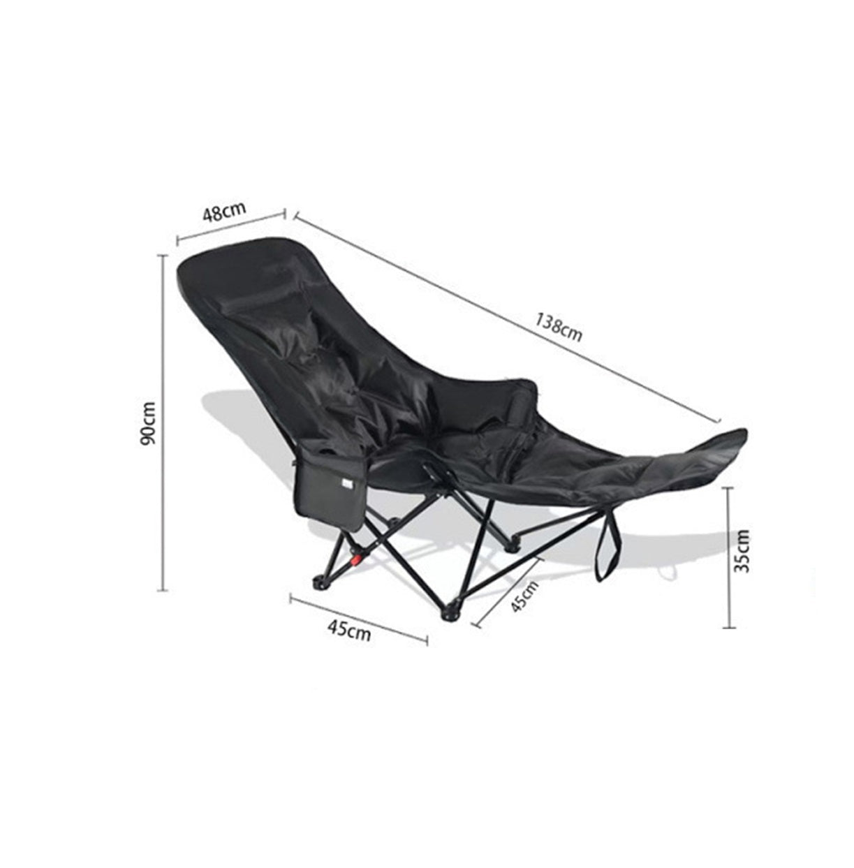 Adjustable Moon Lounge Chair – Folding Reclining Chair QYHH9281