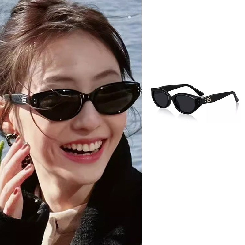 ECOTREK Small Oval Cat Eye Sunglasses – UV380 Protection HD01-31