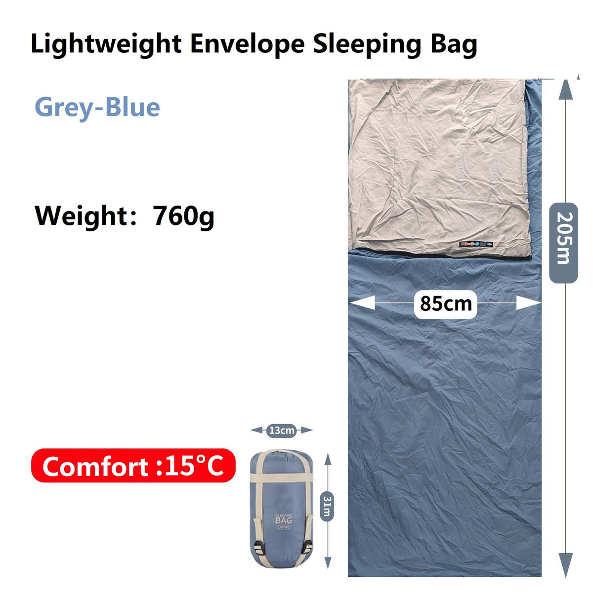 The Ultimate Summer Cloud Lightweight Sleeping Bag HY76803