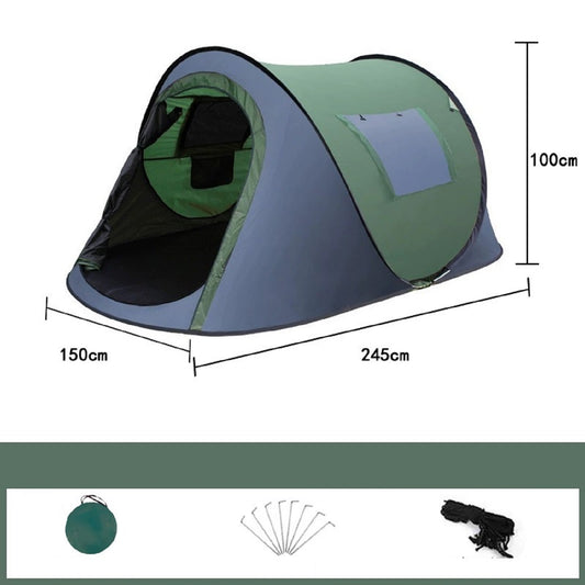 Foldable Camping Tent – Instant Pop-Up (245 × 150 × 105 cm)