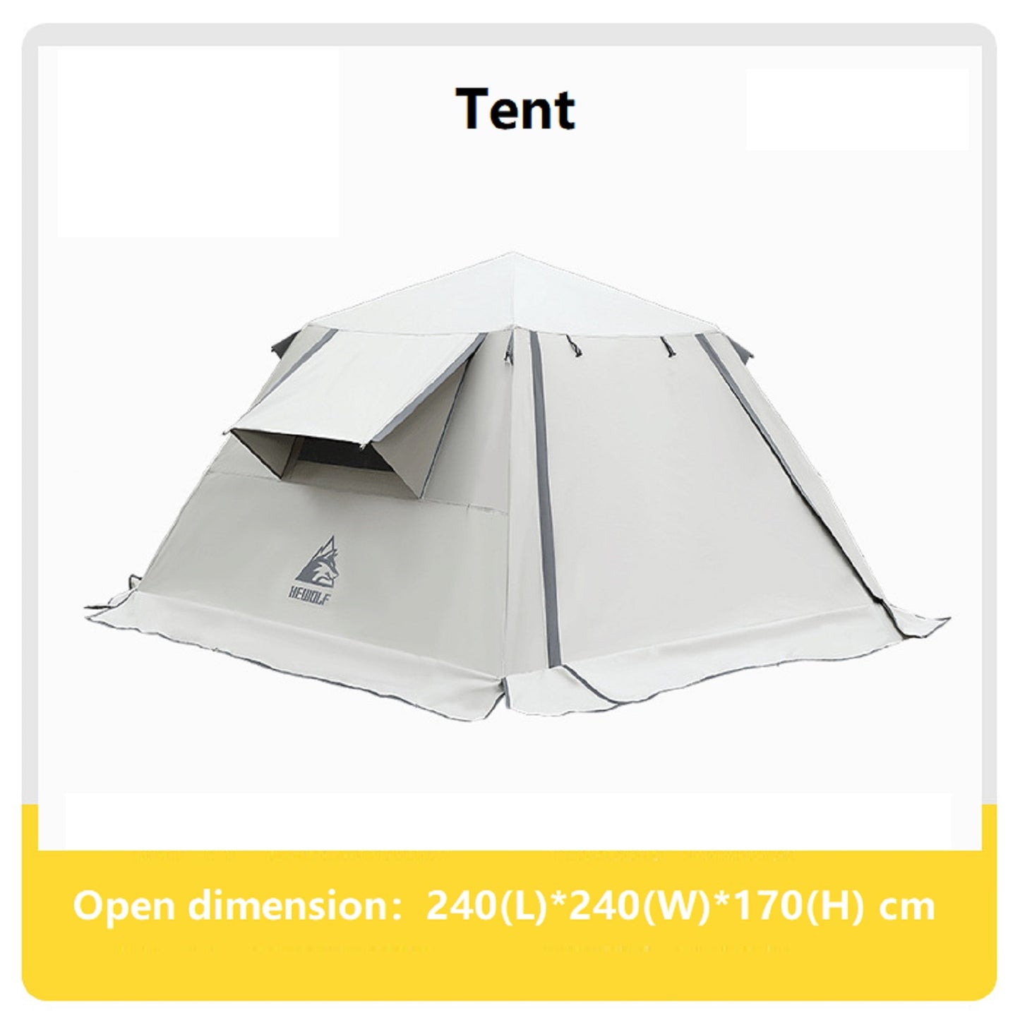 Portable Fully Automatic Waterproof Camping Tent with Canopy for All-Season