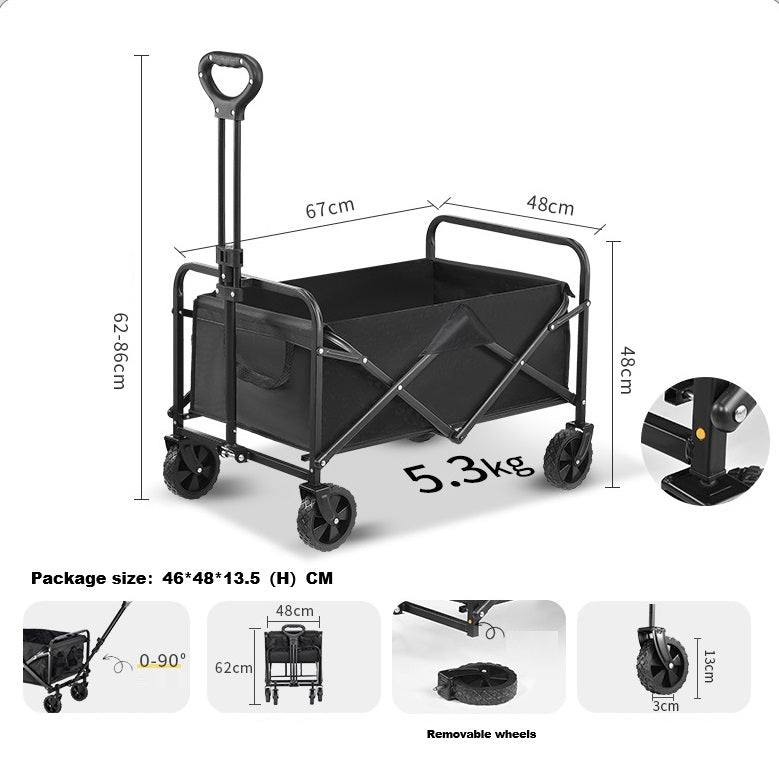 Foldable Wagon, Beach Cart Trolley