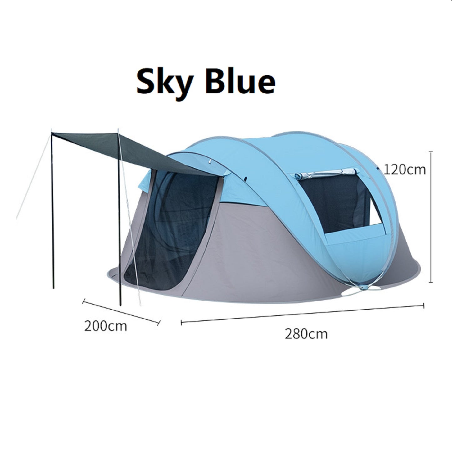 Portable Instant Pop-Up Boat-Shaped Tent