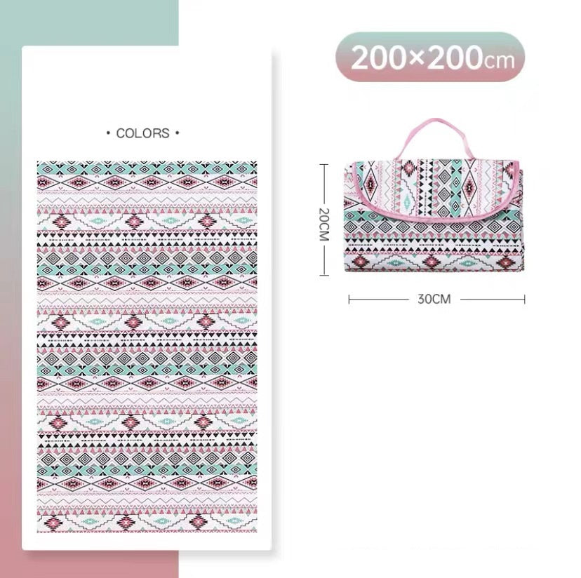 Waterproof Picnic Mat Blanket – 200 × 200 cm