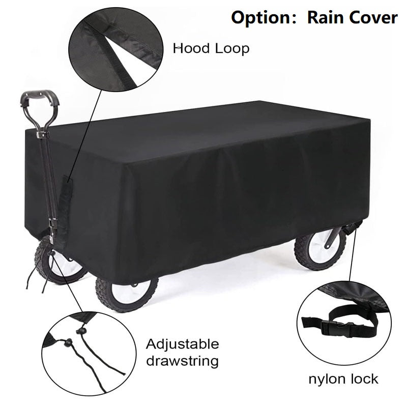 Foldable All-Terrain Wagon Cart 300L Heavy Duty Beach Cart XY1102