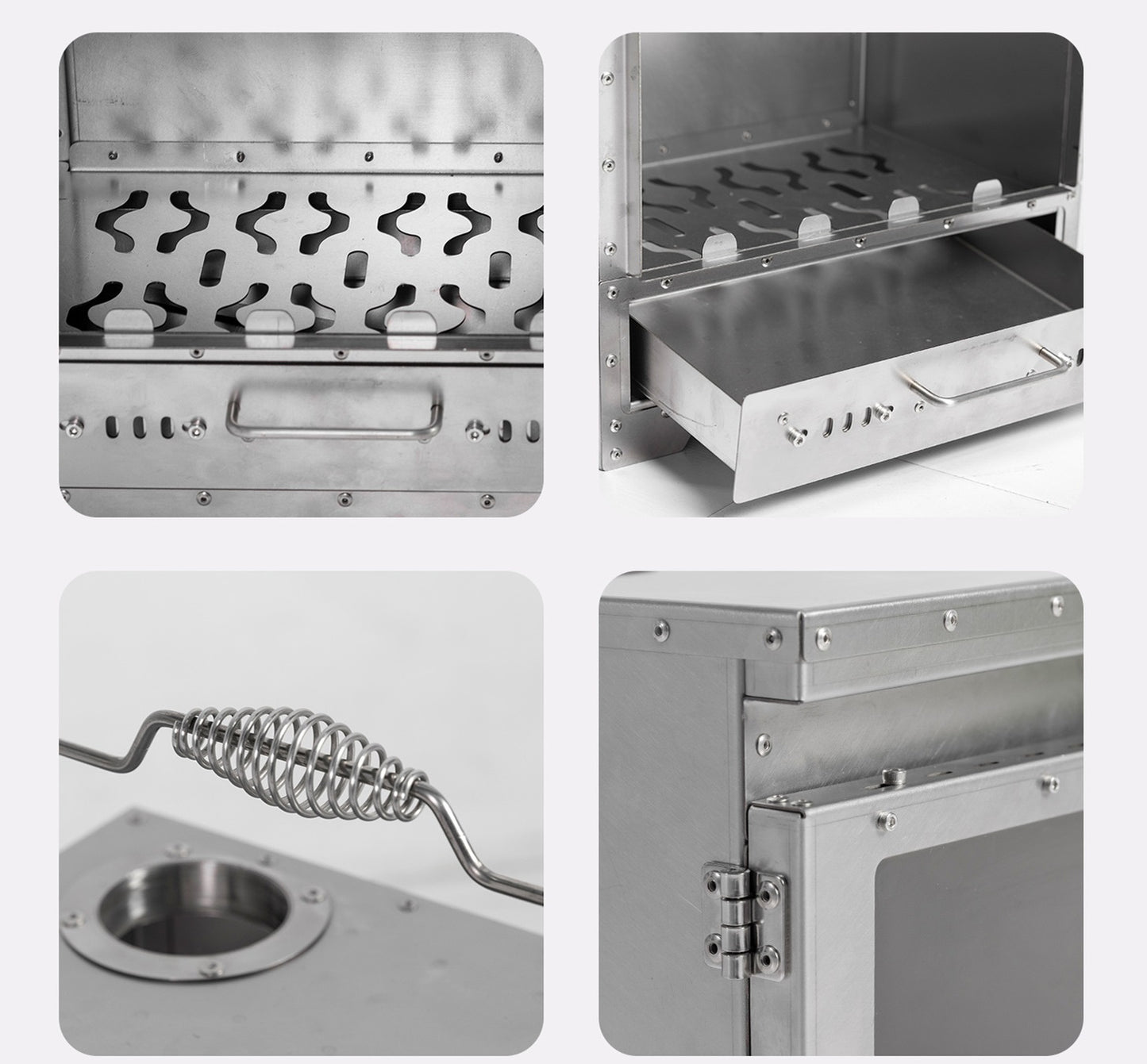 Wood Burning Stove – Outdoor Winter Heating Stove with Fire Viewing Glass