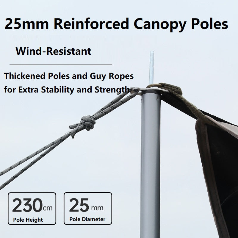 Large Butterfly-Style Blackout Canopy – Waterproof & Portable