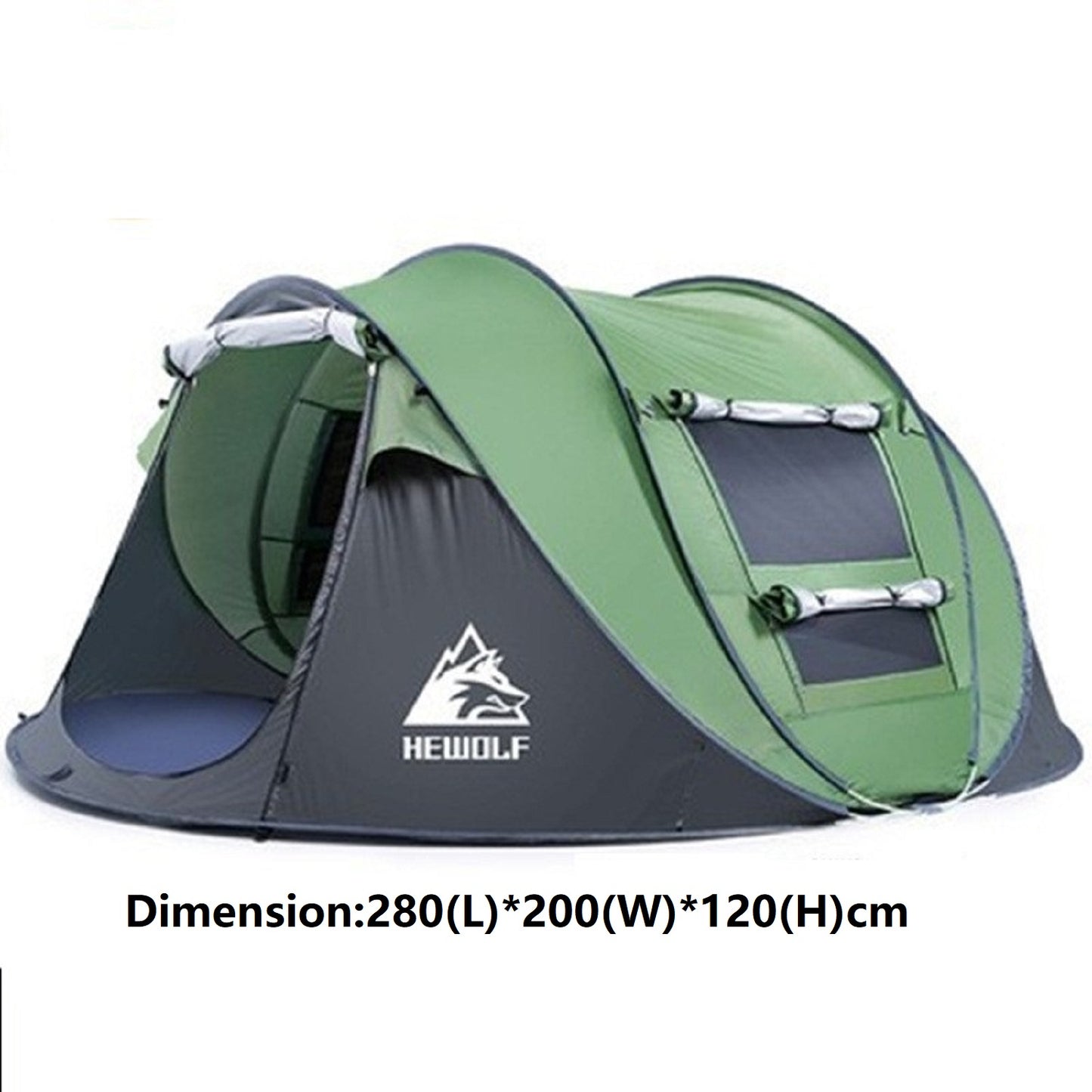 Boat-Shaped Pop-Up Camping Tent Large 280(L) x 200 (W) x 120(H)cm