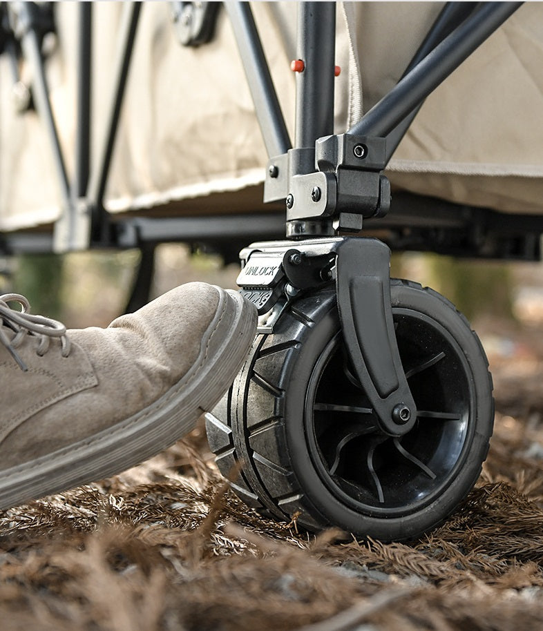 Heavy Duty Collapsible Trolley,Wagon Cart – Extra Large 260L, All-Terrain Wheels