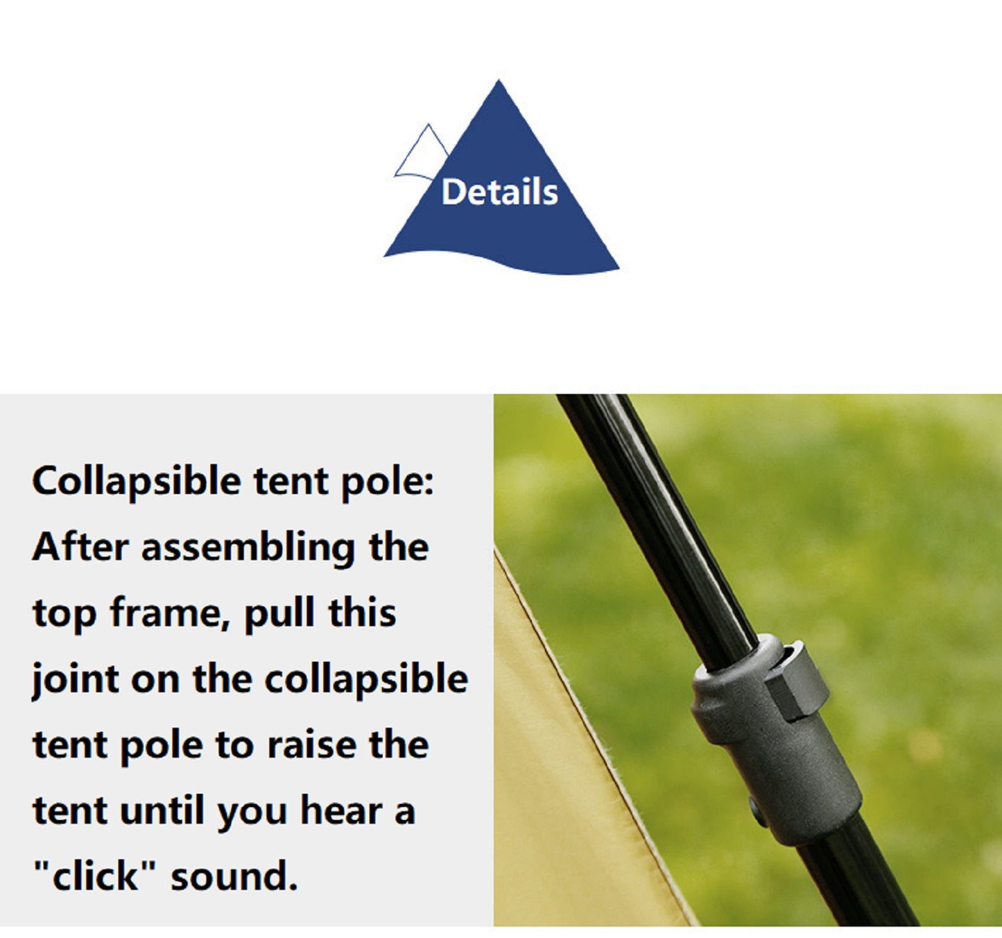 Large Automatic Pop-Up Square Tent