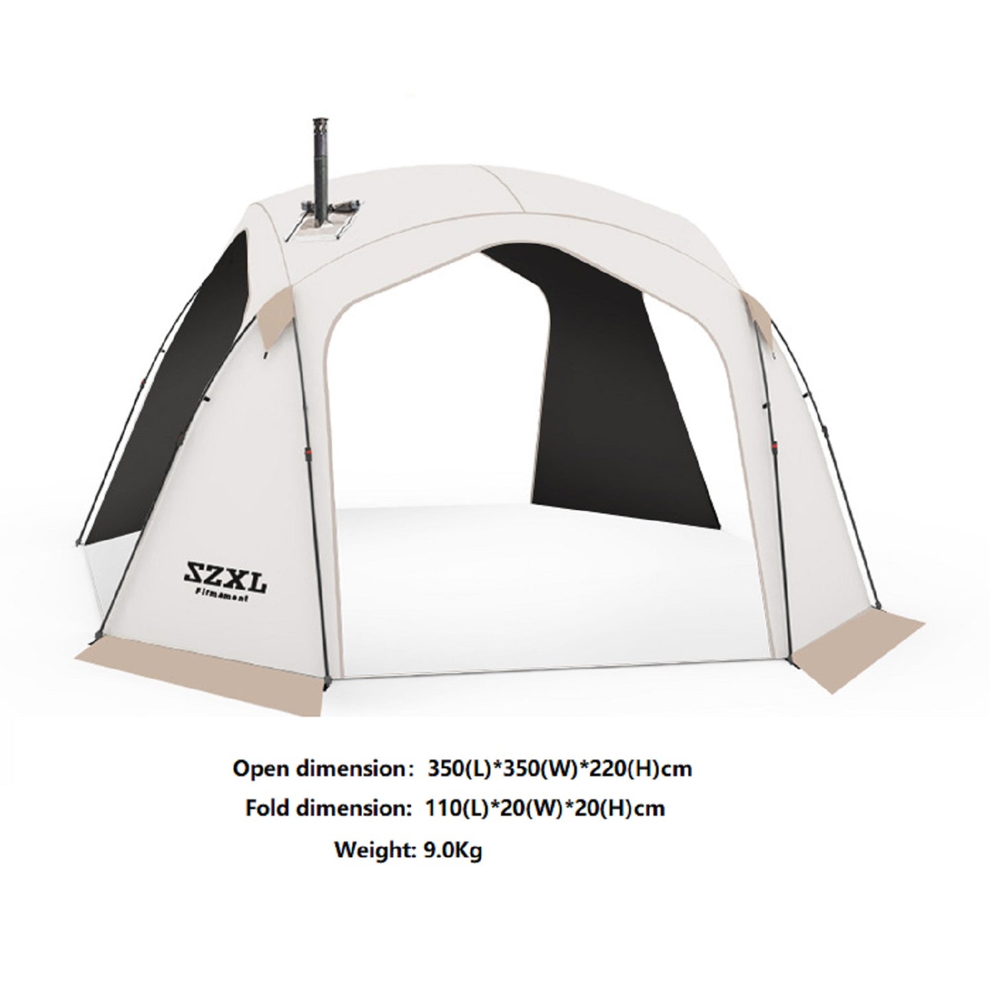 Automatic Dome Canopy & Tent – Includes 4 Side Walls and 1 Groundsheet