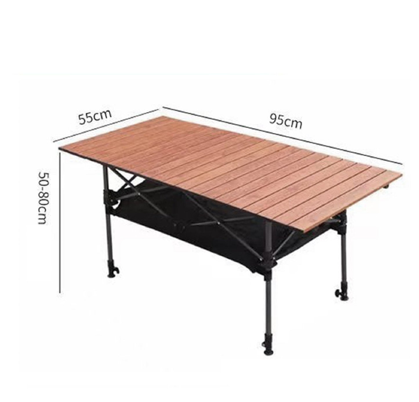 Folding Camping Table – Adjustable Portable Outdoor Table-95cm