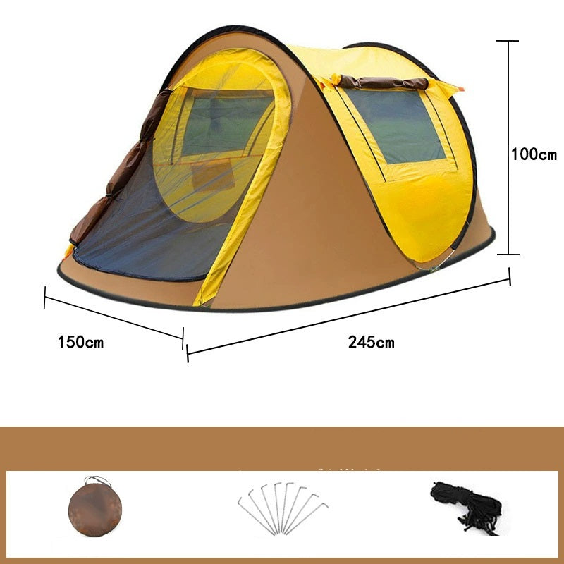 Foldable Camping Tent – Instant Pop-Up (245 × 150 × 105 cm)