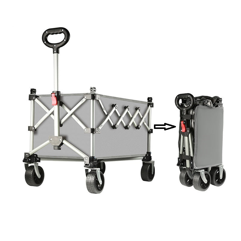Ecotrek Folding Camping Trolley Heavy Duty Wagon Cart 150L XY3073